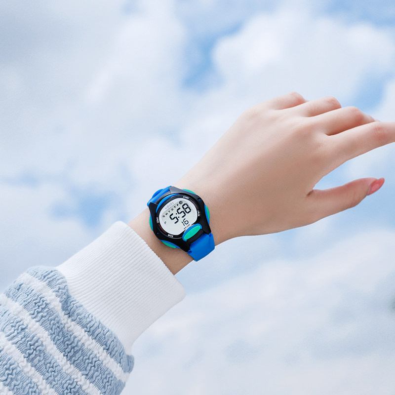 Mingrui children's watch female primary school sports electronic watch male waterproof luminous multicolor electronic watch birthday gift