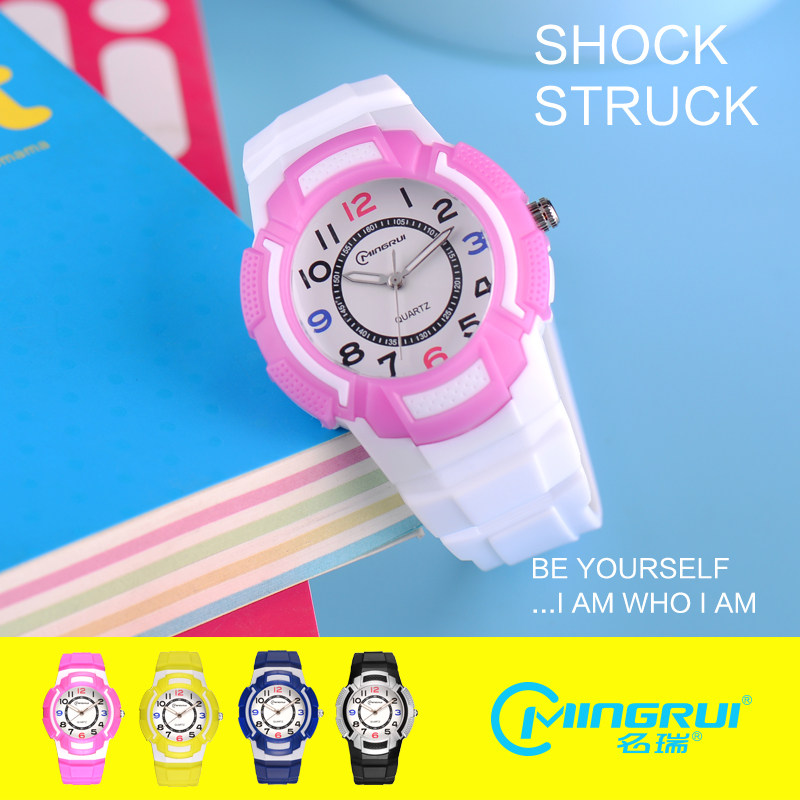 New children's watches for primary and secondary school girls and boys Electronic watches Luminous waterproof tide quartz watches Fashion jelly watches