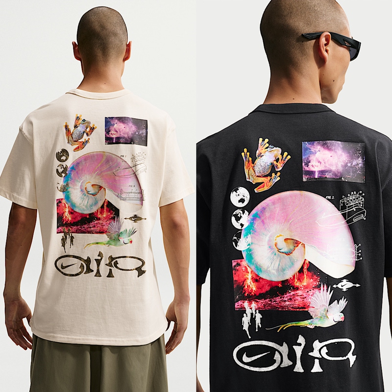 Nike/Nike Men's Short-Sleeved Summer Casual Breathable Back Pattern Printed Round Neck Sports T-Shirt Ih1374