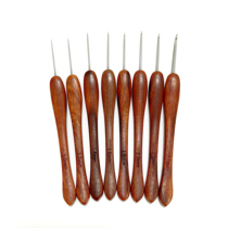 Shanghai brand crochet red sandalwood handle crochet handmade stainless steel needle knitting tool