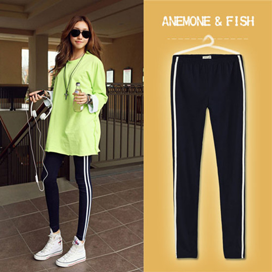 Plus-Size Spring and Summer Sports Casual Pants, Pure Cotton Leggings, Extra Large Size, Thin, Slim-Fitting, Slimming Long Pants