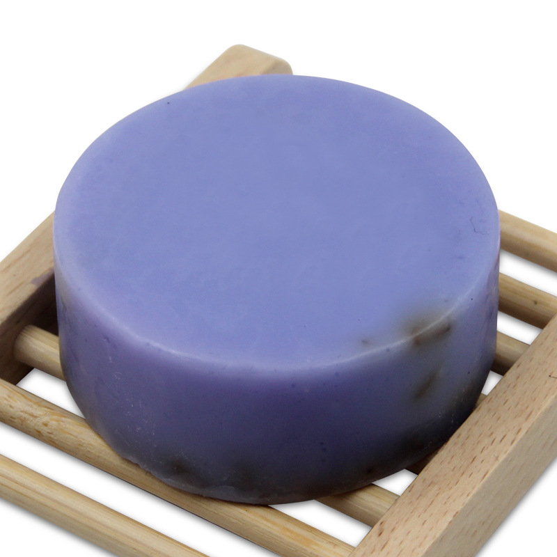 Spot Lavender Handmade Soap Skin Care Essential Oil Cleansing Dry Flower Bath Soap Factory Can OEM