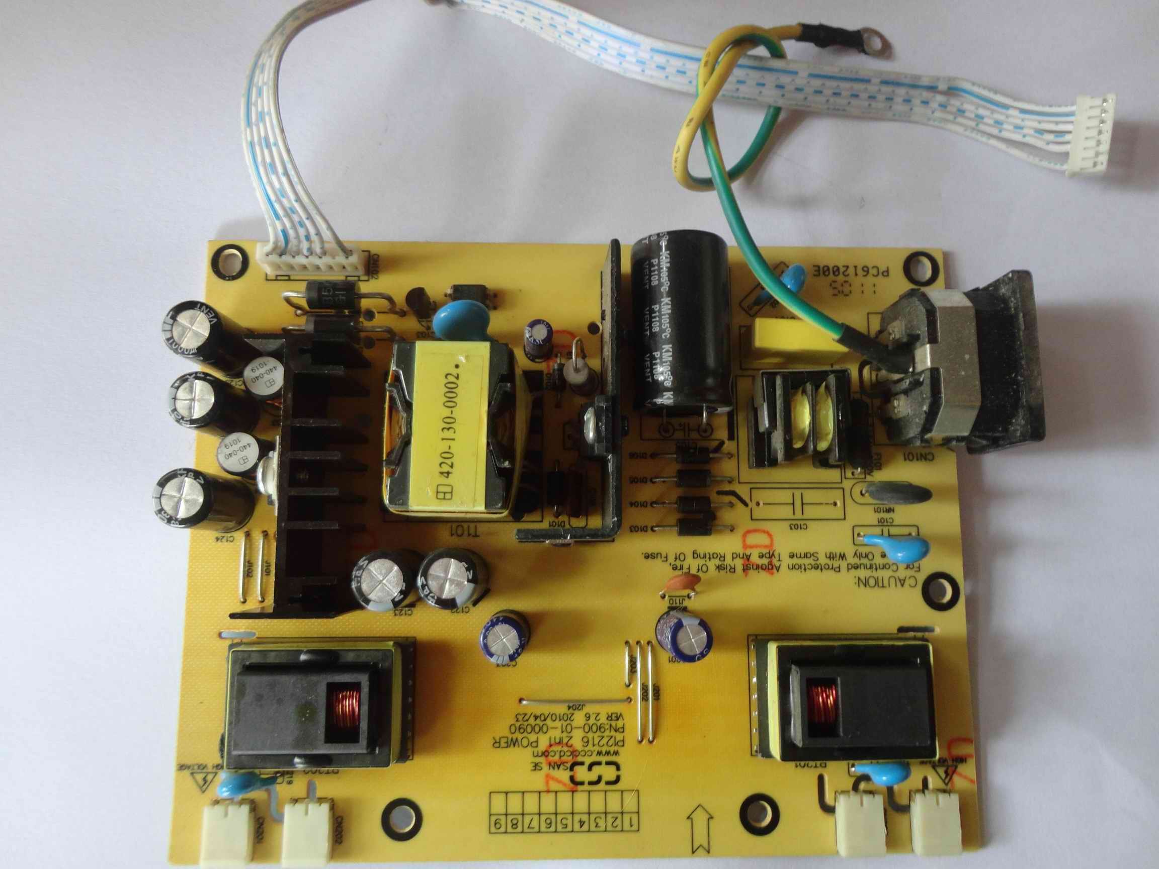 SANC Tricolor Monitor M2387C Power Panel 900-01-00090