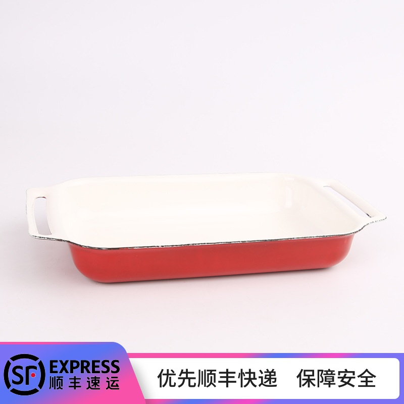 Enamel pan ears Enamel pan in the oven to restore ancient ways Enamel plates