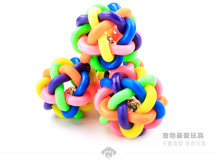 Bóng đầy màu sắc với chuông, âm thanh, vật nuôi, chó, mèo, đồ chơi phổ quát, gấu Teddy, đồ chơi chó banh đồ chơi cho chó