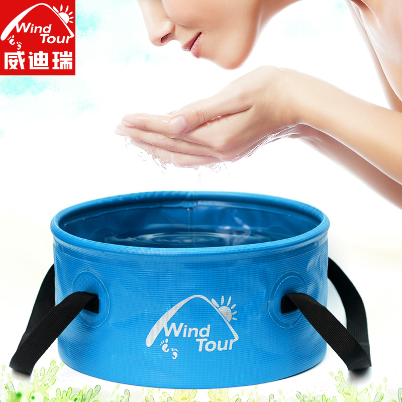 Outdoor products Travel foldable water basin Washbasin Travel portable fishing bucket Travel foot soak bucket