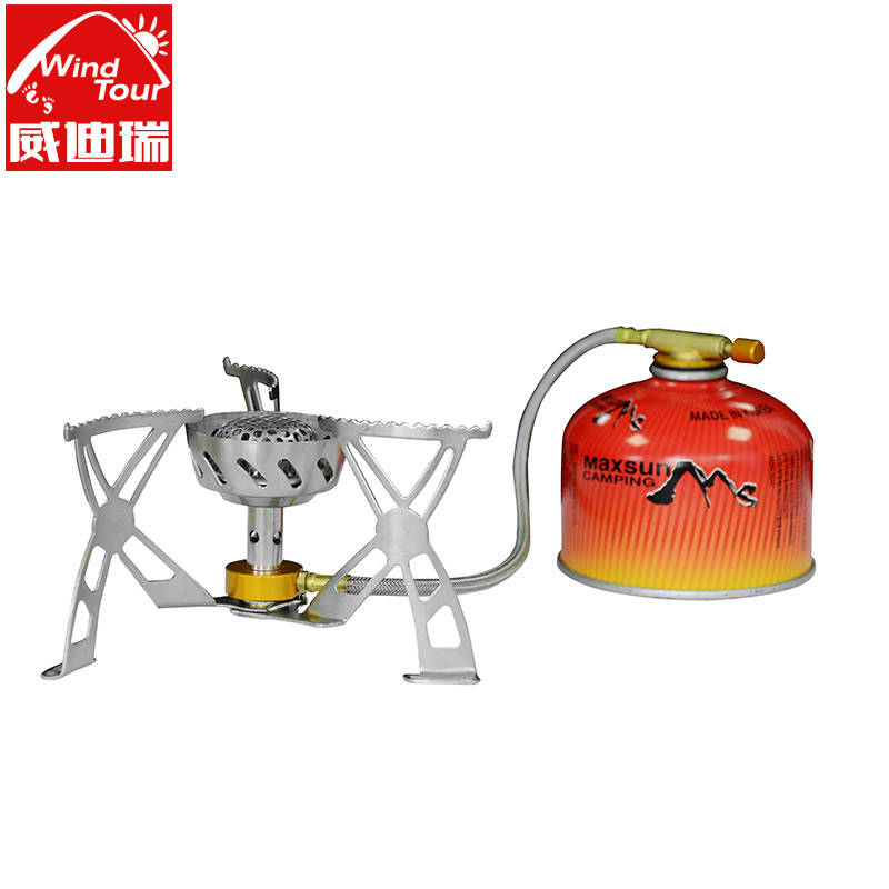 Wedirei two-piece stainless steel outdoor camping portable windproof stove end stove