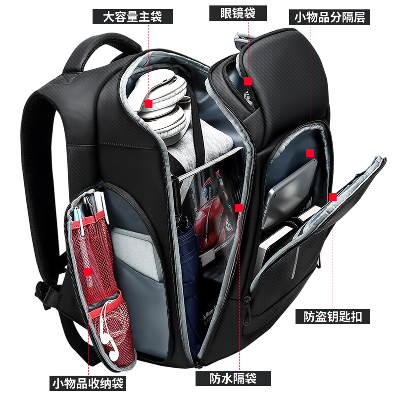 Nigel backpack men's large-capacity travel travel bag business schoolbag men's 15 6-inch computer bag men's backpack