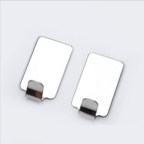 304 clothes hook wall hanging single hook Clothes Clothes Clothes hat kitchen towel bathroom wall perforated stainless steel adhesive hook single