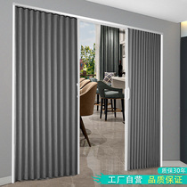  Folding door Sliding door Open kitchen bathroom PVC sliding door Indoor balcony invisible living room partition