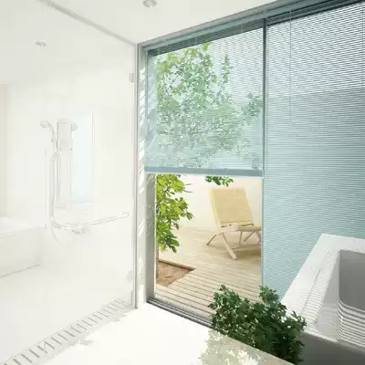 Pinhole aluminum alloy Louver Curtain dressing room bathroom kitchen waterproof living room office bedroom blackout roller curtain customization