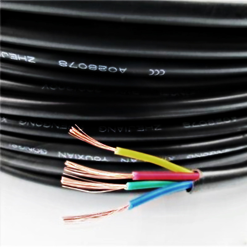 National Label RVV Two-core four-core jacket line 2 4 6 Core-wire pure copper core power cord Wire & Cable 1 m