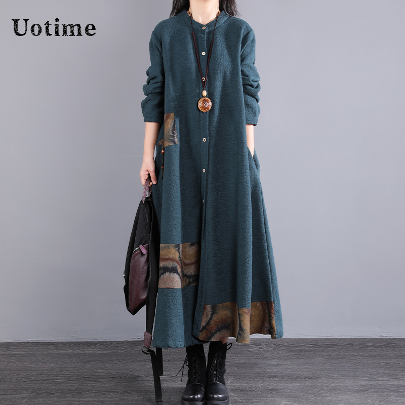 Early Spring Hakata-Style Dress, This Year's Popular Ethnic Style Long Dress, Big Brand Temperament, Plus-Size Retro Dress for Women Early Spring Hakata-Style Dress, This Year's Popular Ethnic Style Long Dress, Big Brand Temperament, Plus-Size Retro Dress for Women