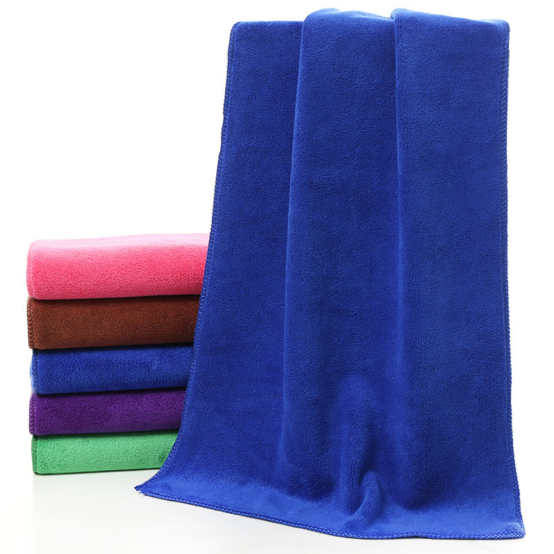 Ultrafine cellulose color bath towel 390g thickened absorbent 70*140 daily bath towel beauty salon car wash bath towel