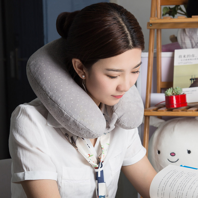 Memory foam neck U-shaped pillow bed head pillow neck pillow cervical vertebra pillow airplane travel car nap men and women