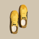 Желтые кроссовки Forrest для женщин с мягкой подкладкой из натуральной кожи. Новинка весны 2025 года, повседневные кроссовки в стиле ретро 𫔮, легкие спортивные туфли в тон.