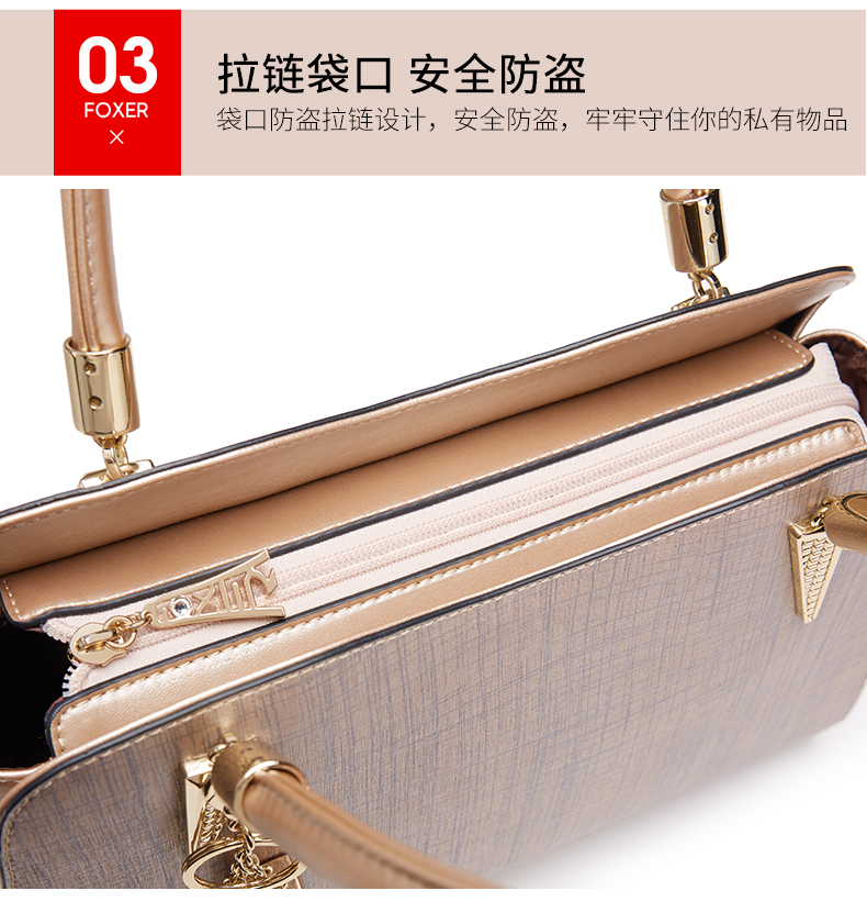 Túi xách tay Golden Fox 2018 túi xách nữ mới hoang dã vai đơn Túi Messenger thời trang châu Âu và Mỹ túi xách nữ đeo chéo