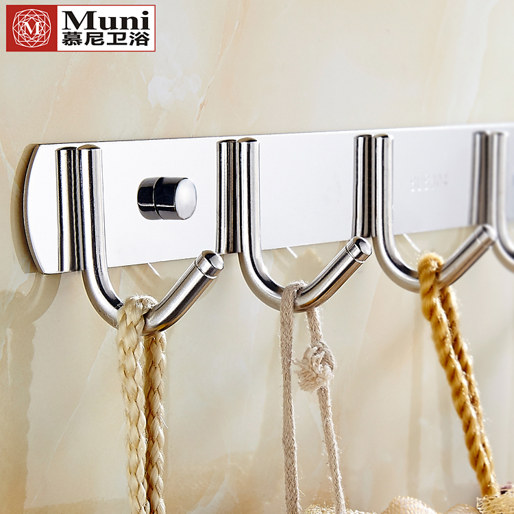 Suction cup hangover hook hook Hook Hook Cloak Hook Single Hook 304 Stainless Steel Towel Hook Wall-mounted Cloister Hook Bathroom
