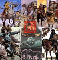 Ancient Asian and European Xiongnu warrior battle scenes video and text materials of artifacts