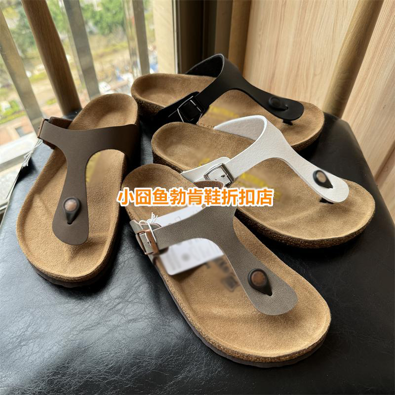 Cross-Border Foreign Trade Wide-Fit Birkenstock Gizeh Flip-Flops, Unisex Cork Birkenstock Shoes, European Size 34 # --46 #