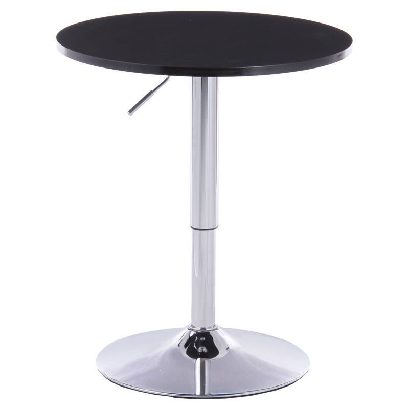 High foot table bar table round minimalist Cocktail Table Lift Small Round Table High Foot Bar White Bar White Chair Combo