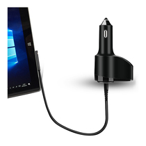 Microsoft Surface Pro car charging with broken window hammer 60 W dual USB output on-board charger