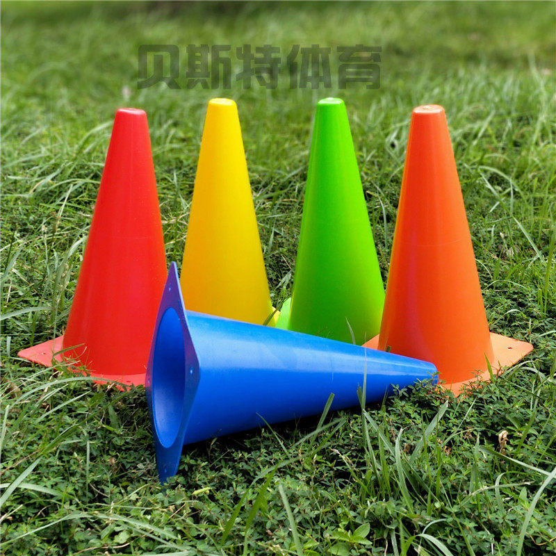 Football training equipment 32 cm obstacle sign bucket marker sign tube Ice cream tube Football supplies