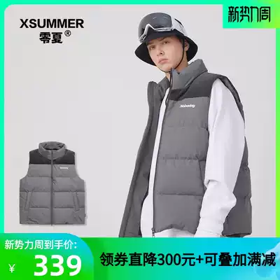 (zero summer)NOBADAY down vest men's and women's Korean version of the outer wear warm and thin sports and leisure outer wear vest