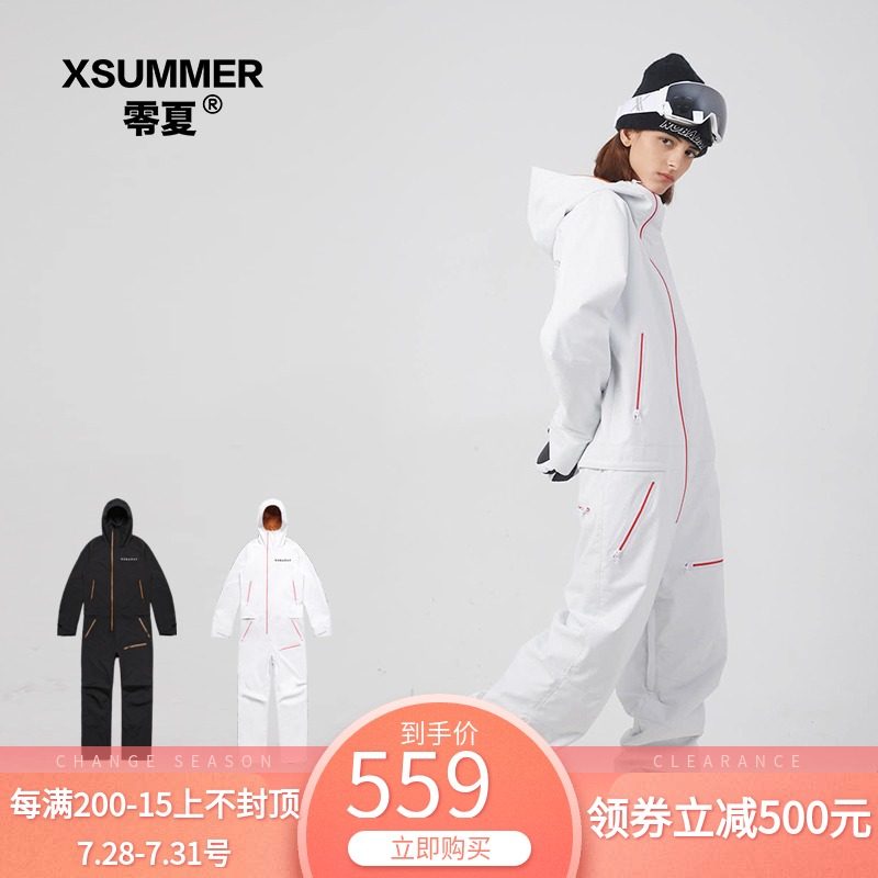 Zero summer nobaday new one-piece ski suit waterproof windproof breathable warm men and women's ski suit P09011