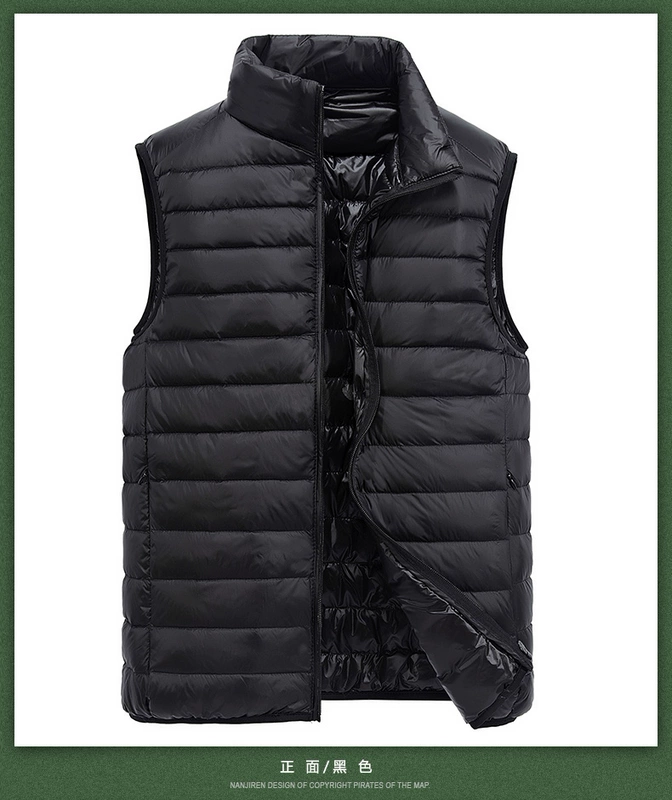 Nam Cực xuống vest nam mùa thu và mùa đông nhẹ áo ấm phiên bản Hàn Quốc của áo vest vai thể thao cotton vest - Dệt kim Vest