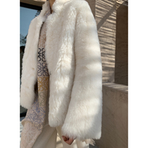 MARYME2021 winter new imported Max Sheep fur one short Lamb hair loose fur coat women