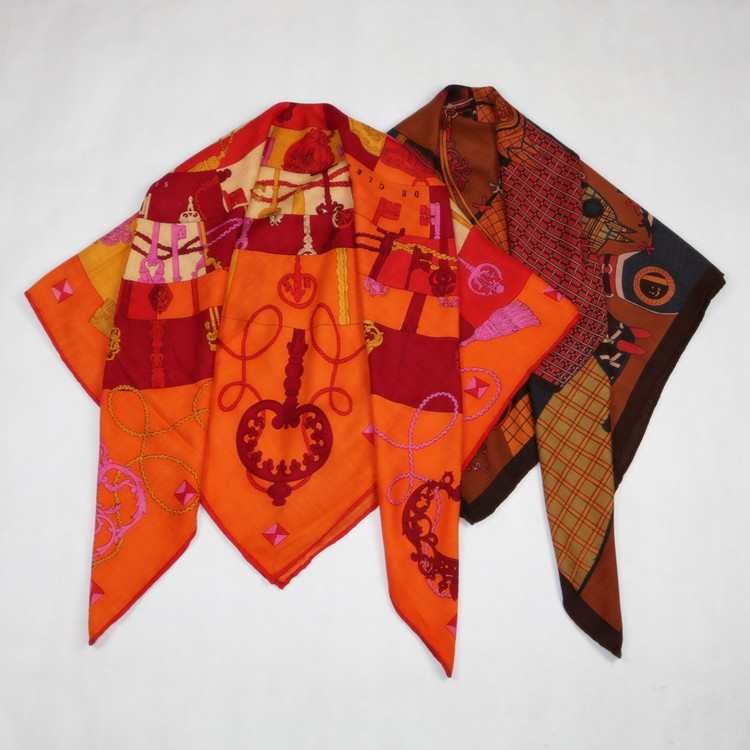 2017 autumn and winter women's oversized scarf wool large shawl mulberry silk cloak scarf dual-use