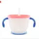 Richell Richell Baby Child Child Straw Cup Baby Learning Cup Cup Baby Uống với Tay cầm Cốc uống - Cup / Table ware / mài / Phụ kiện