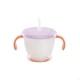 Richell Richell Baby Child Child Straw Cup Baby Learning Cup Cup Baby Uống với Tay cầm Cốc uống - Cup / Table ware / mài / Phụ kiện