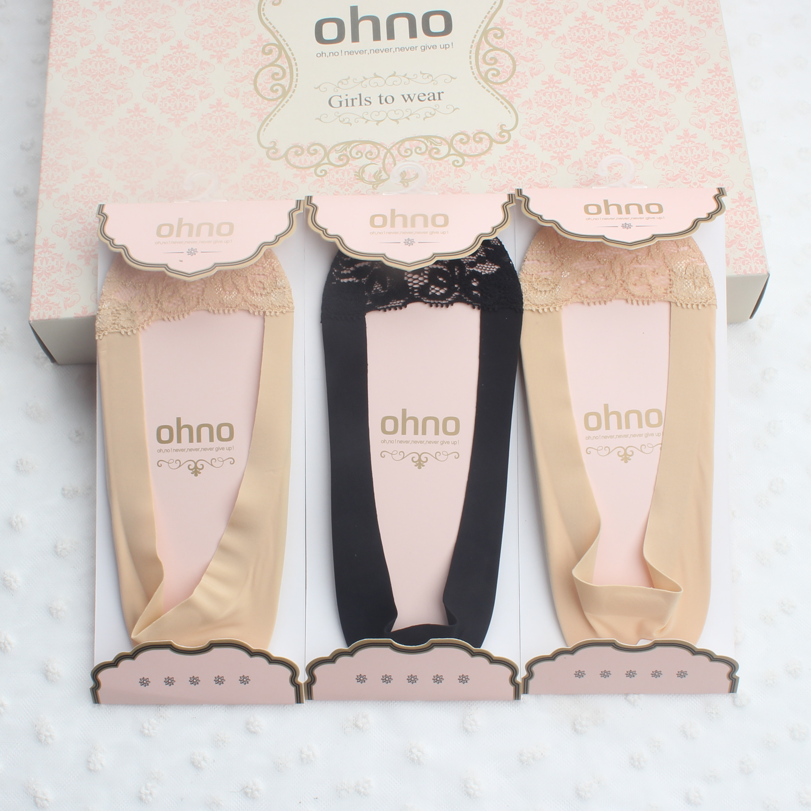 Nell counter ohno lace spliced an untraced shallow mouth anti - slip stealth sock female boat stockings ultra - thin socks