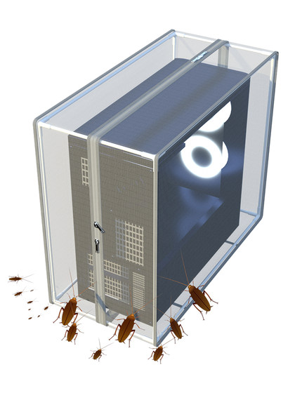 电脑防尘罩海景房机箱台式新款防蟑螂网散热防猫毛透气主机保护套