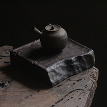 (January tonic new) Hop-in-stock Kettle Bearing Dry Foam and Wood Tea Tray Handmade Whole Wood Chisel Tea SILENT