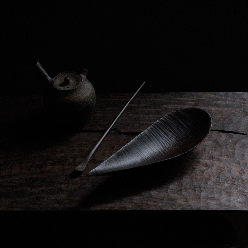 Hexing (renewed) Chaze tea lotus special edition flat boat gloomy ebony writer handmade wabi-sabi orphan