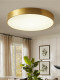 American-Style Ceiling Lamp, All-Copper Led Round Ultra-Thin Bedroom Study Lamp, Simple Modern Nordic Living Room Ceiling Lighting Fixture