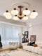 All-Copper New High-End French Retro Mid-Century Style Chandelier Living Room Lamp Chinese-Style Bedroom Lamp Master Bedroom American-Style Lighting Fixtures