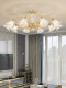 Light Luxury All-Copper Post-Modern Minimalist High-End Living Room Chandelier European Italian French Style Elegant American Crystal Lighting Fixtures