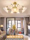 All-Copper Living Room European-Style Chandelier, Modern and Simple, Elegant American Retro Master Bedroom Main Light, Dining Room Zhongshan Lighting Fixtures
