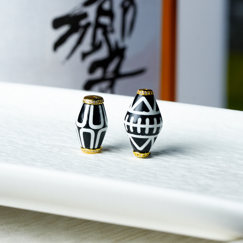 24K Gold-Plated Beads Converted into a Single Strand of Pharmacist's Top Beads, Waist Beads, Asian-Style Beads, Hand-Held Bracelet, Tibetan-Style Cultural Accessories