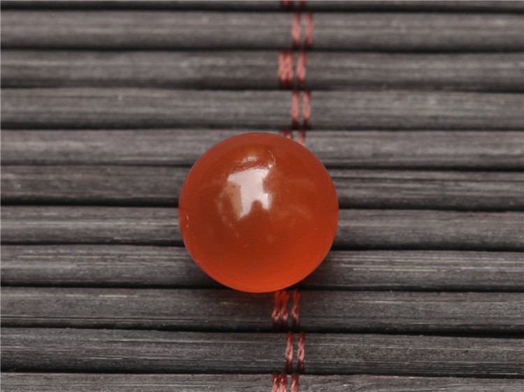 товар из китая 保山南红玛瑙 无裂无杂原矿冰红单珠 菩提diy配饰顶珠配珠10.7mm