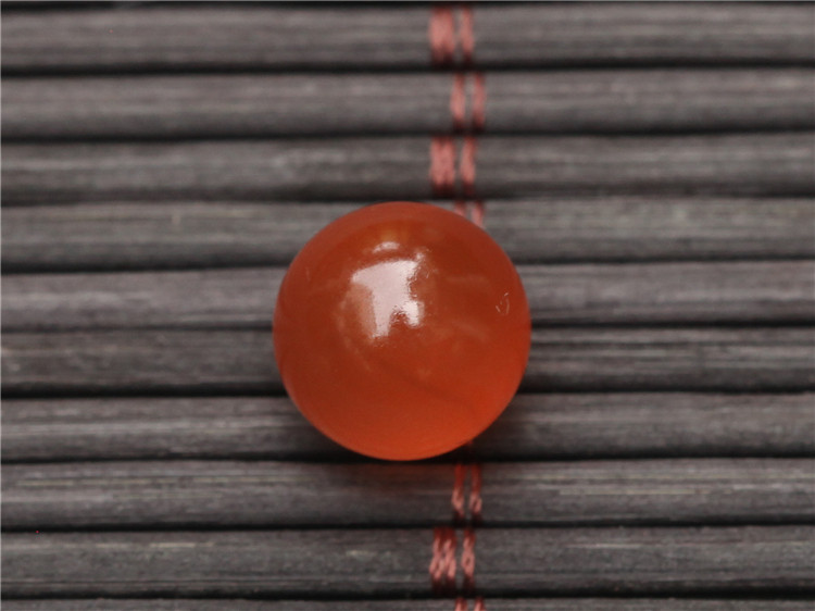 товар из китая 保山南红玛瑙 无裂无杂原矿冰红单珠 菩提diy配饰顶珠配珠10.7mm