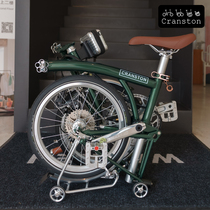 CRANSTON R9 Max Postal Green 9-speed 16-inch retro urban lightweight and portable small cloth folding bicycle