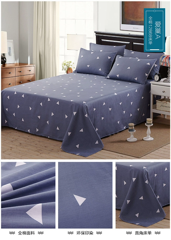 100% cotton tờ đơn mảnh cotton đôi