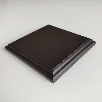 Crafts ornaments wooden base vase