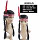 ການປະຕິບັດ wig ຜູ້ໃຫຍ່ອິນເດຍ wig braid double wig set headdress ອິນເດຍ dress ເຖິງ wig