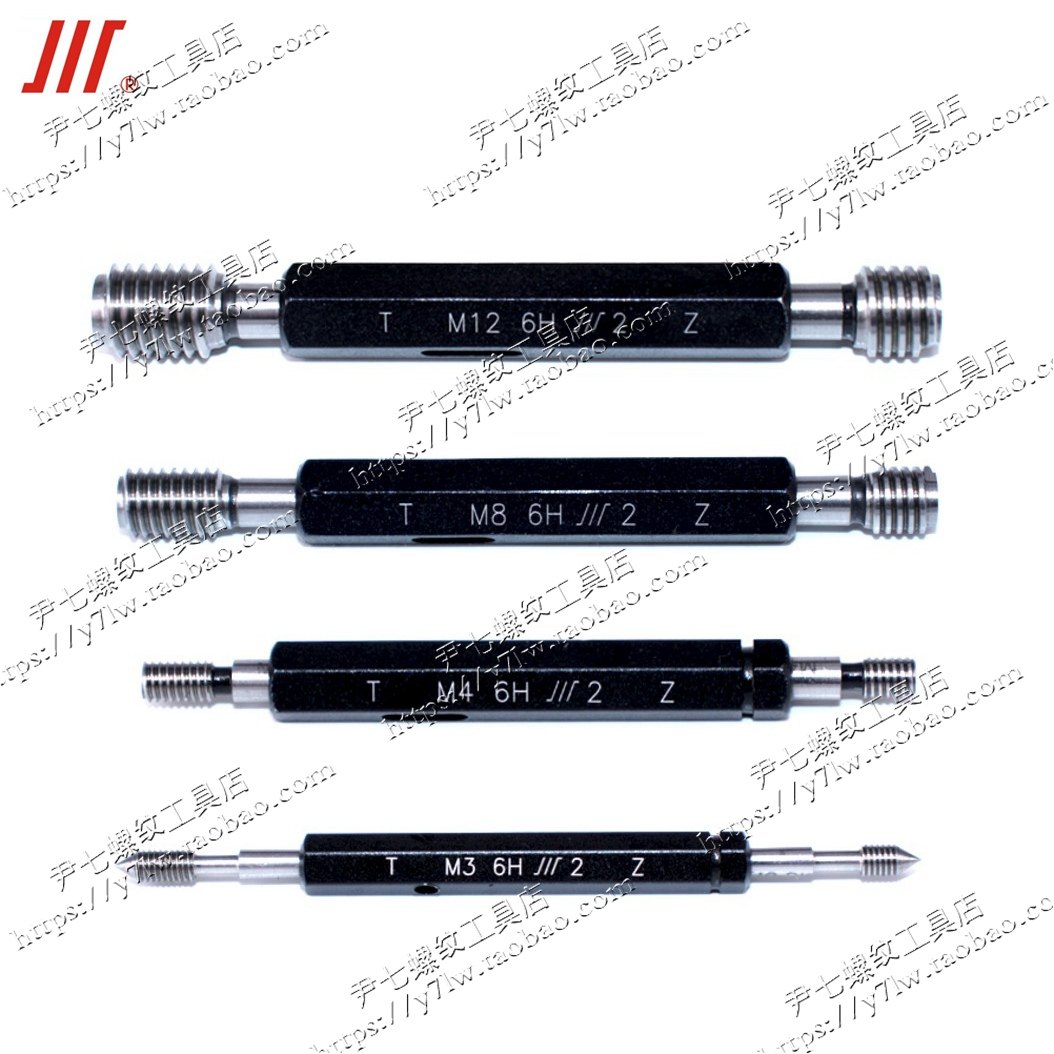 Measured thread plug specification M12M14M15M16 6H pass specification Dental thread embolism Sichuan metric plug
